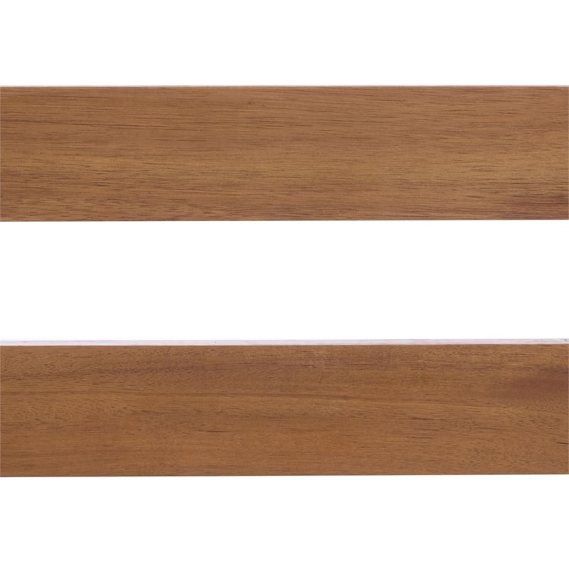 Safavieh Alta Wood Bench + Table in Teak / Brown / Cream