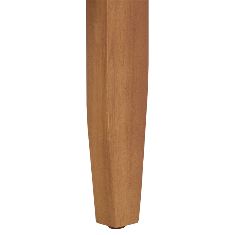 Safavieh Alta Wood Bench + Table in Teak / Brown / Cream