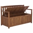 Safavieh Kelter Wood Bench Box in Teak