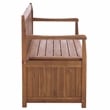 Safavieh Kelter Wood Bench Box in Teak