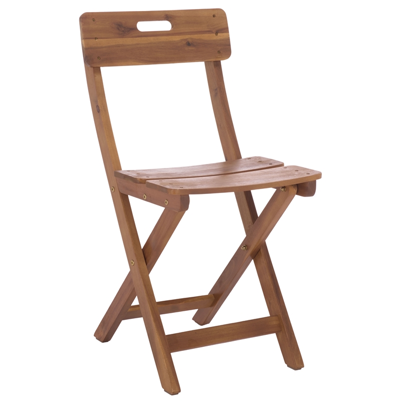 Safavieh Austin Wood Bistro Set in Teak