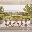 Safavieh Austin Wood Bistro Set in Teak
