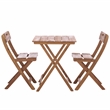 Safavieh Austin Wood Bistro Set in Teak