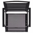Safavieh Alvin Metal and Rattan Folding Chair Set of 2 in Black / Black