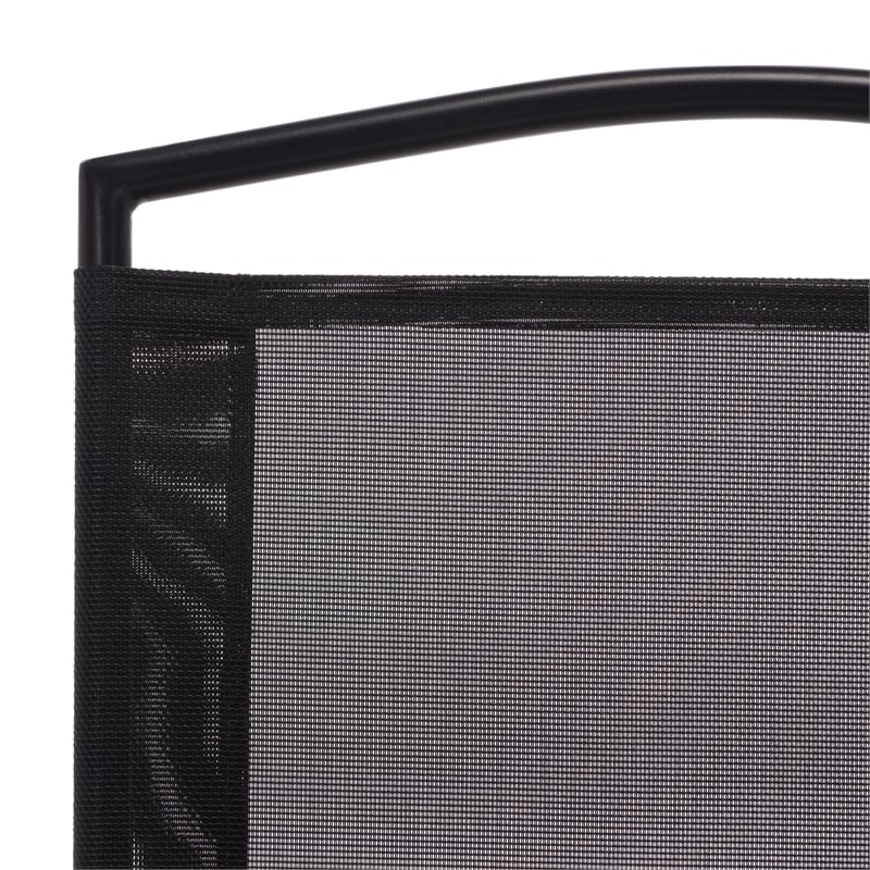 Safavieh Alvin Metal and Rattan Folding Chair Set of 2 in Black / Black