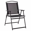 Safavieh Alvin Metal and Rattan Folding Chair Set of 2 in Black / Black