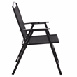 Safavieh Alvin Metal and Rattan Folding Chair Set of 2 in Black / Black
