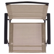 Safavieh Alvin Metal and Rattan Folding Chair Set of 2 in Black / Cream