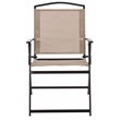 Safavieh Alvin Metal and Rattan Folding Chair Set of 2 in Black / Cream