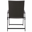 Safavieh Simon Metal Folding Chair Set of 2  in Black / Gray