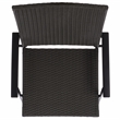 Safavieh Simon Metal Folding Chair Set of 2  in Black / Gray