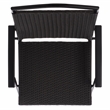 Safavieh Dory Metal and Rattan Folding Chair Set of 2  in Black / Black