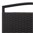 Safavieh Dory Metal and Rattan Folding Chair Set of 2  in Black / Black