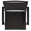 Safavieh Dory Metal and Rattan Folding Chair Set of 2 in Black / Gray