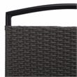 Safavieh Dory Metal and Rattan Folding Chair Set of 2 in Black / Gray