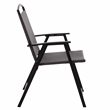 Safavieh Dory Metal and Rattan Folding Chair Set of 2 in Black / Gray