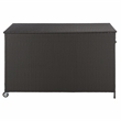 Safavieh Kent Large Metal and Rattan Cushion Box in Black