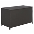 Safavieh Kent Large Metal and Rattan Cushion Box in Black
