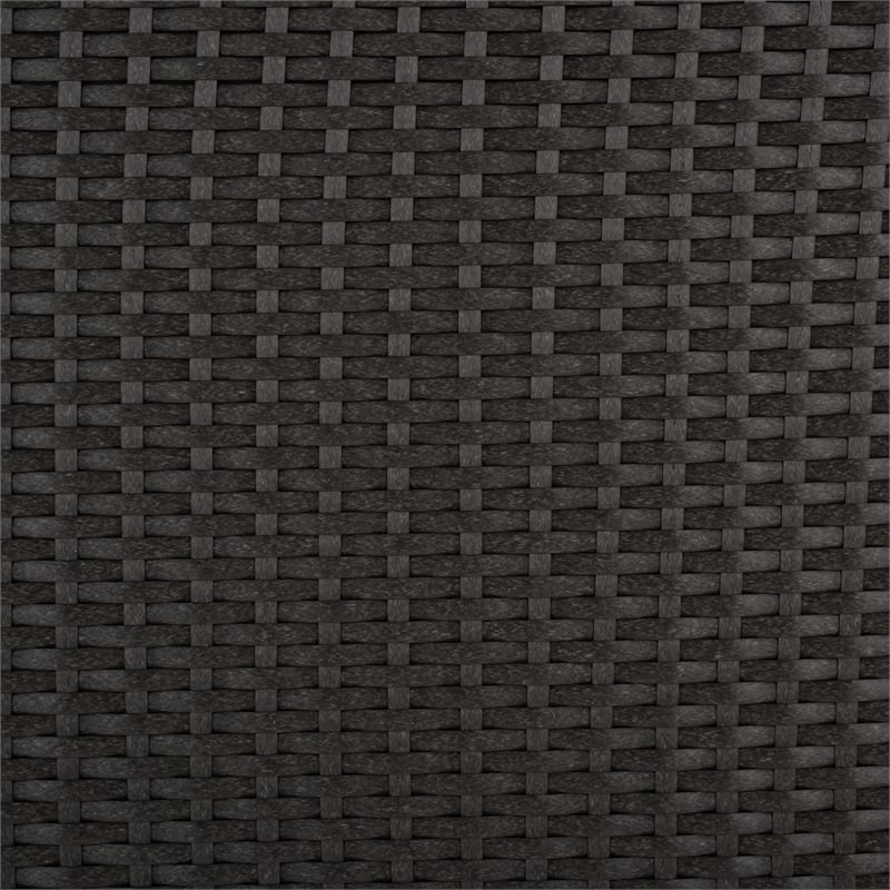 Safavieh Kent Large Metal and Rattan Cushion Box in Black
