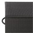 Safavieh Kent Large Metal and Rattan Cushion Box in Black