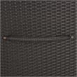 Safavieh Kent Large Metal and Rattan Cushion Box in Black