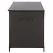 Safavieh Kent Large Metal and Rattan Cushion Box in Black