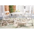 Safavieh Kerman Wood and Metal Table / Chair Set in White