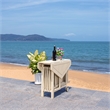 Safavieh Kerman Wood and Metal Table / Chair Set in White