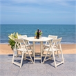 Safavieh Kerman Wood and Metal Table / Chair Set in White