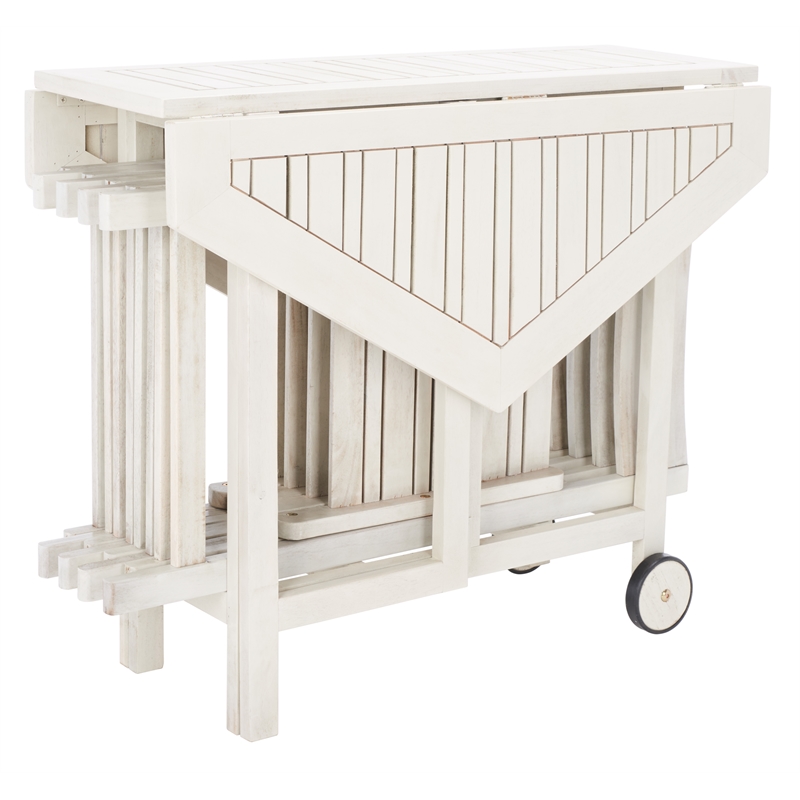 Safavieh Kerman Wood and Metal Table / Chair Set in White