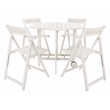 Safavieh Kerman Wood and Metal Table / Chair Set in White