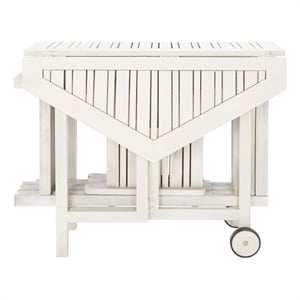 Safavieh Kerman Wood and Metal Table / Chair Set in White