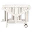 Safavieh Kerman Wood and Metal Table / Chair Set in White