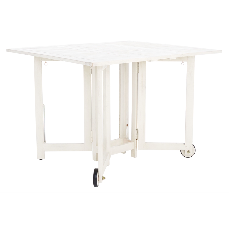 Safavieh Arvin Wood and Metal Table / Chair Set in White