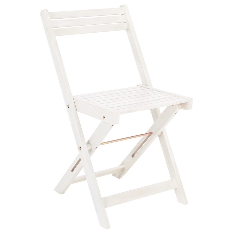 Safavieh Arvin Wood and Metal Table / Chair Set in White