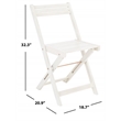 Safavieh Arvin Wood and Metal Table / Chair Set in White