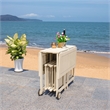 Safavieh Arvin Wood and Metal Table / Chair Set in White