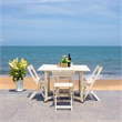 Safavieh Arvin Wood and Metal Table / Chair Set in White