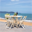 Safavieh Arvin Wood and Metal Table / Chair Set in White