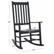 Safavieh Shasta Wood Rocking Chair in Black