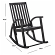 Safavieh Clayton Wood Rocking Chair in Black