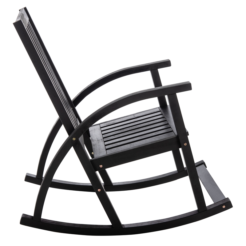 Safavieh Clayton Wood Rocking Chair in Black