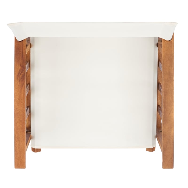 Safavieh Laguna Wood and Fabric Director Chair in Natural / Beige