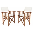 Safavieh Laguna Wood and Fabric Director Chair in Natural / Beige