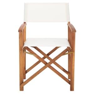 Safavieh Laguna Wood and Fabric Director Chair in Natural / Beige