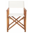 Safavieh Laguna Wood and Fabric Director Chair in Natural / Beige