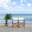 Safavieh Laguna Wood and Fabric Director Chair in Natural / Beige