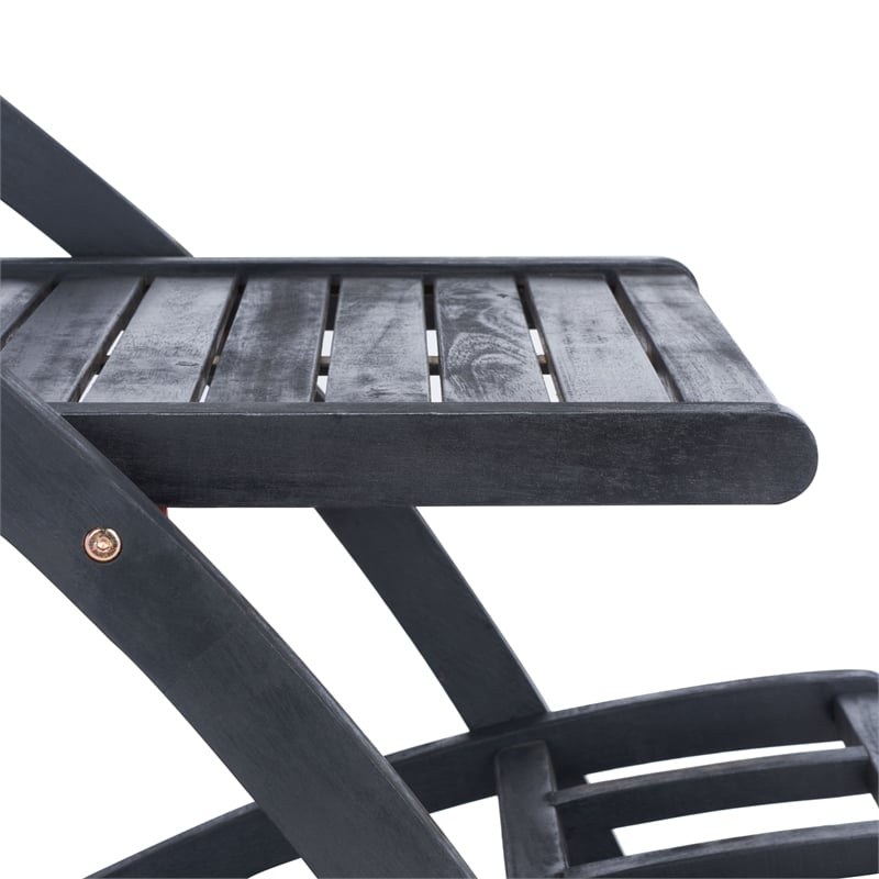 Safavieh Lodi Wood Tea Cart in Black