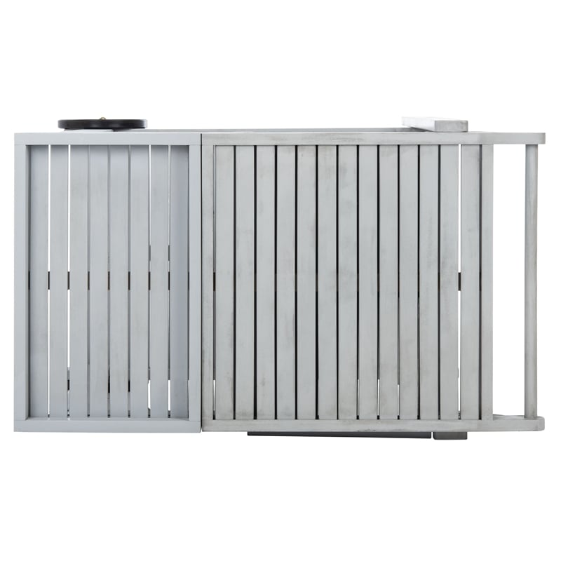 Safavieh Orland Wood Tea Trolly in Gray