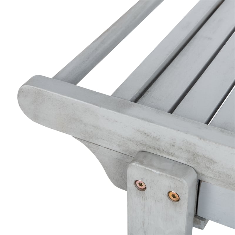 Safavieh Orland Wood Tea Trolly in Gray